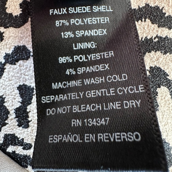 INC International Concepts Black and Cream Blazer with Animal Print (740) - Picture 13 of 13